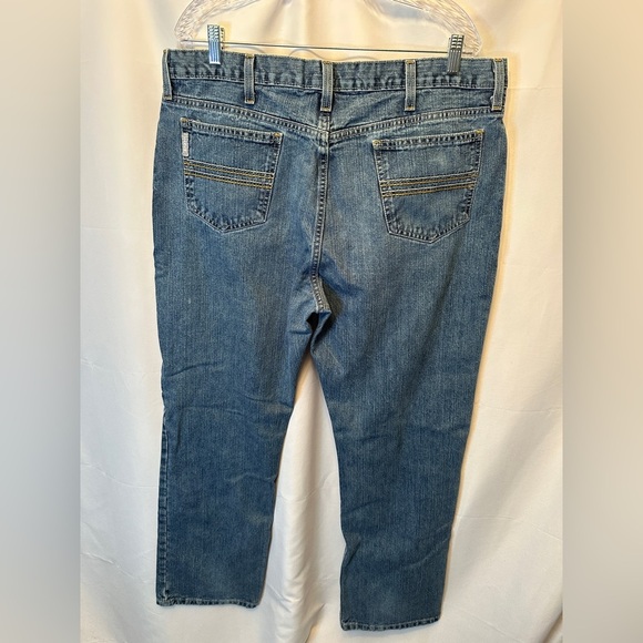 Cinch Silver Label Size 38x32 Men’s Mid-Rise Slim Fit Straight Jeans MB98034001 - Picture 9 of 11